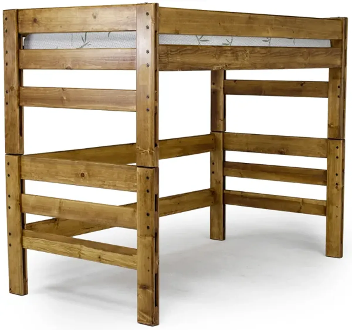 Young Pioneer Loft Bed in Natural, Twin