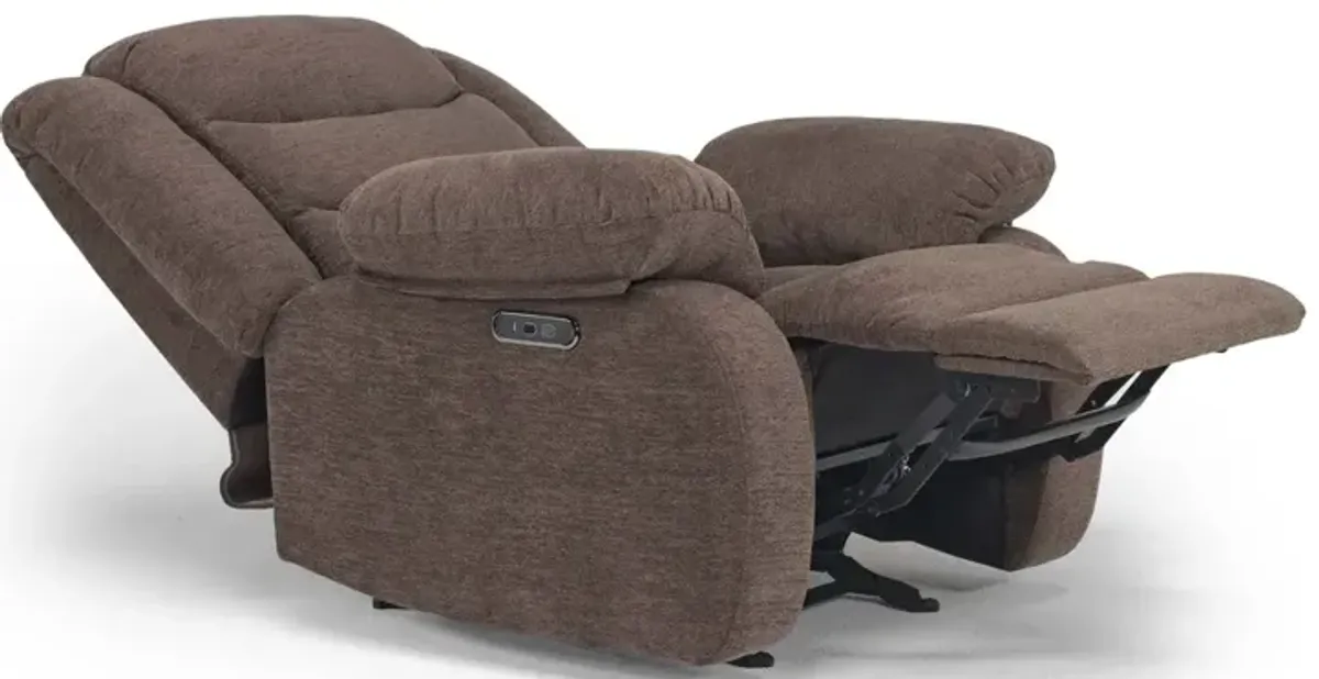 Kelsey Power Gliding Recliner in Brown
