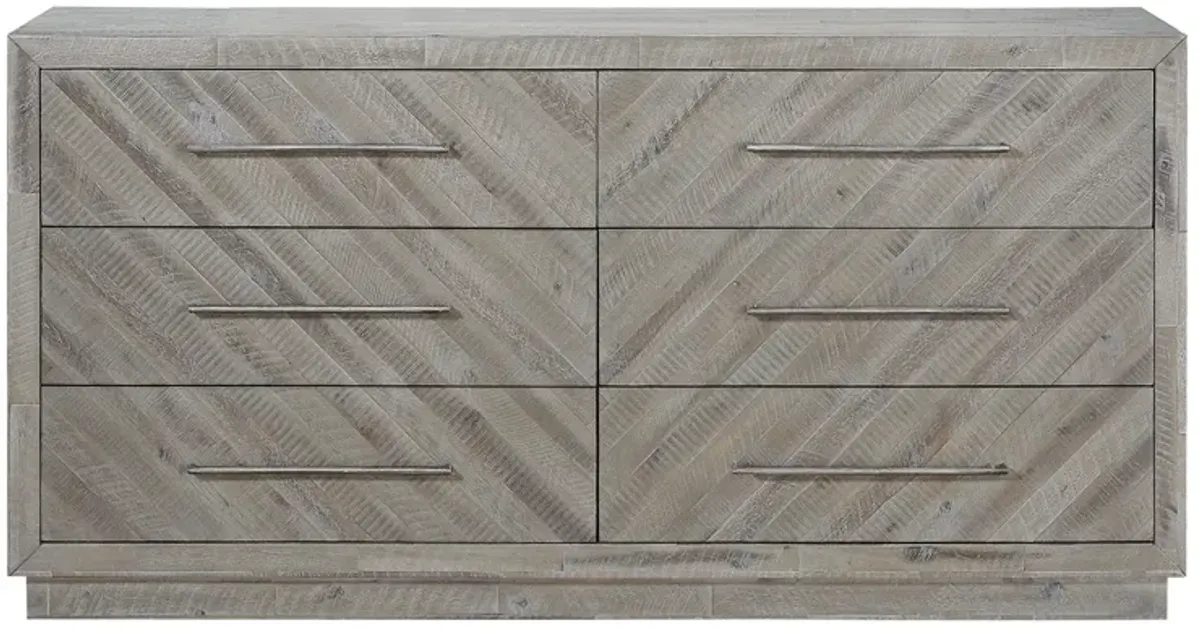 Herringbone Dresser in Gray