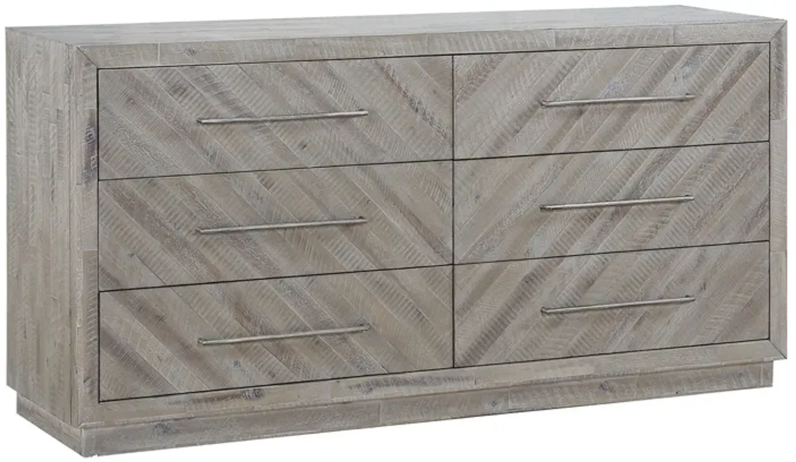 Herringbone Dresser in Gray