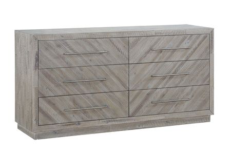 Herringbone Dresser in Gray