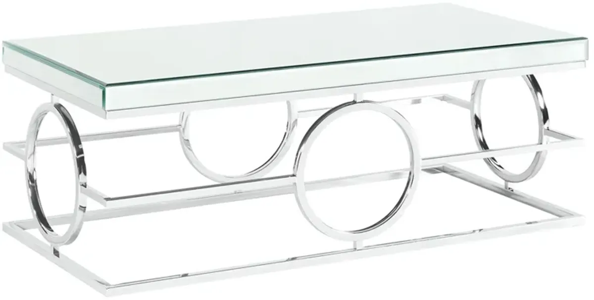 Katie Coffee Table in Chrome