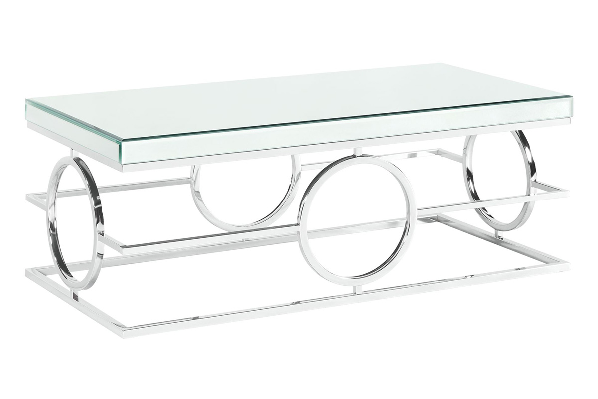 Katie Coffee Table in Chrome