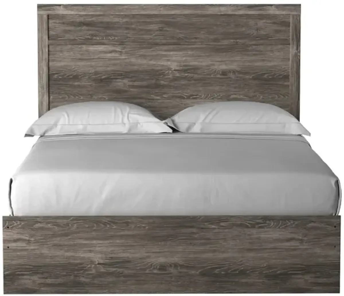 Stelsie Panel Bed in Gray, Queen