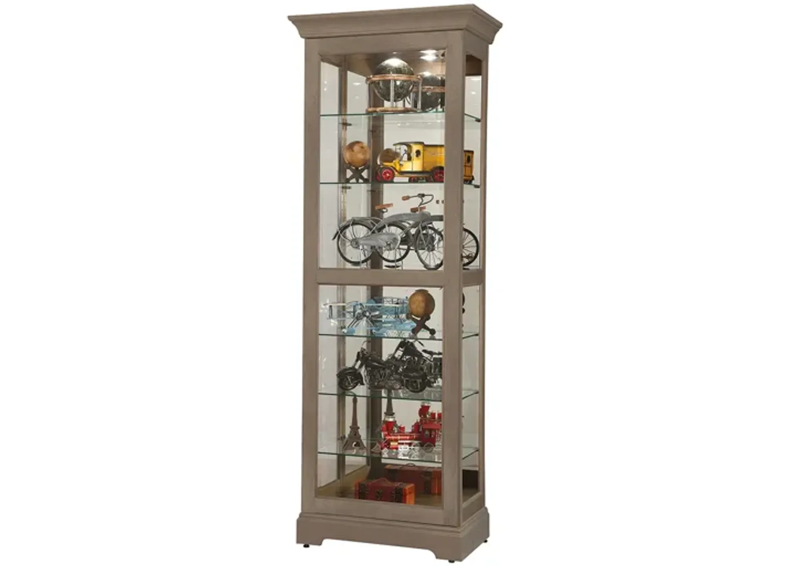 Martindale Curio Cabinet in Gray