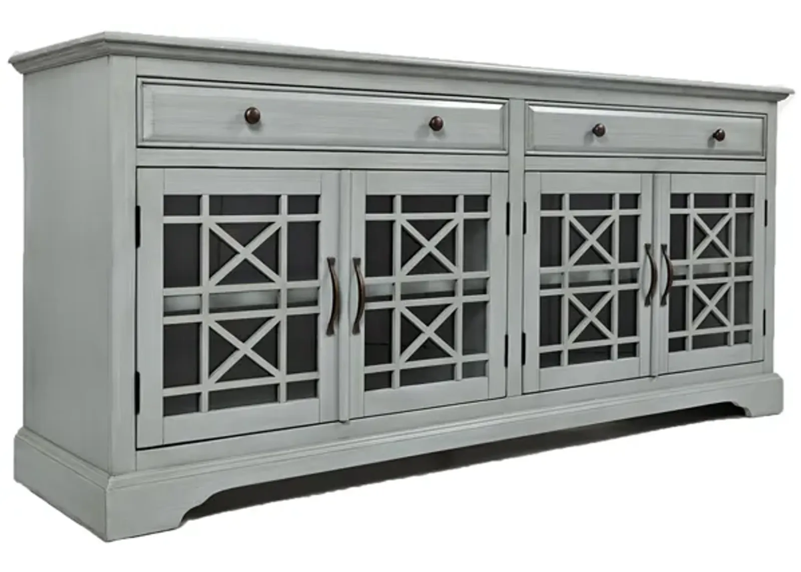 Skyy Media Console in Gray, 70 Inch