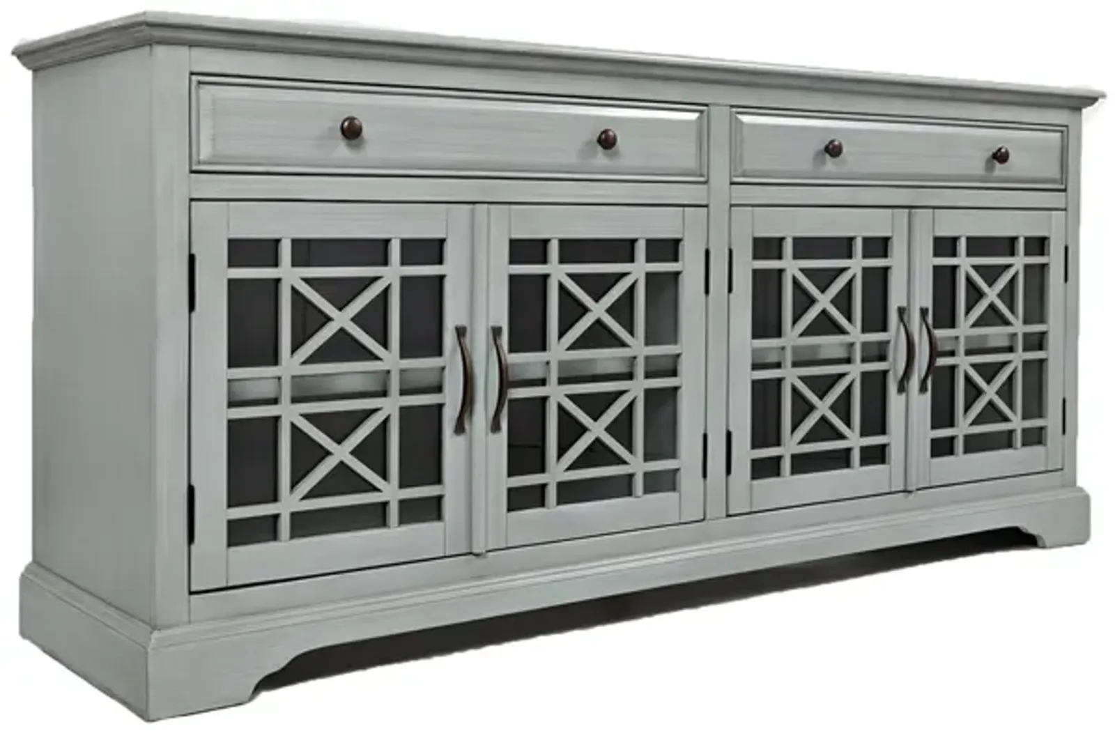 Skyy Media Console in Gray, 70 Inch