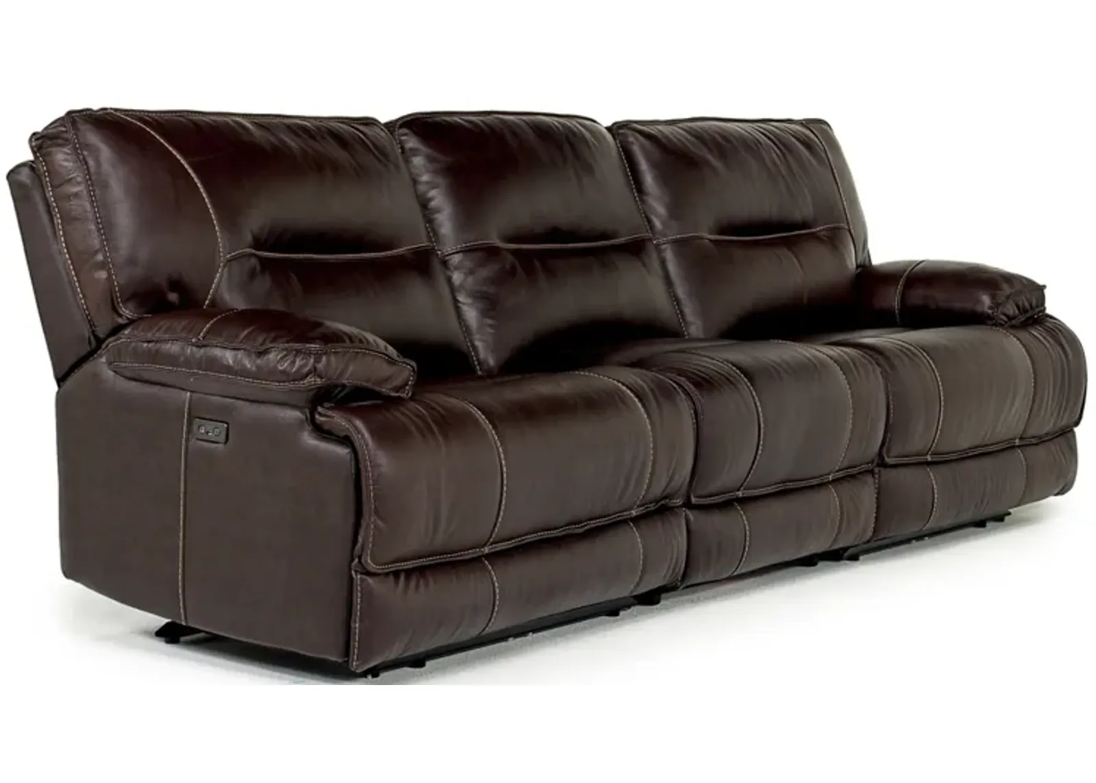 Retreat Power Sofa in Cognac Leather