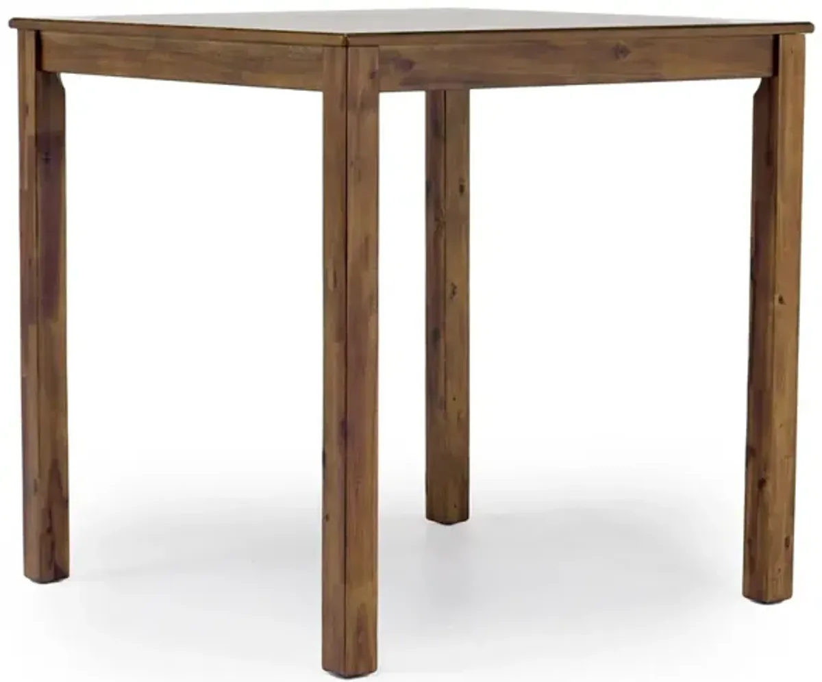 Salem Square Counter Height Dining Table & 4 Stools in Tobacco