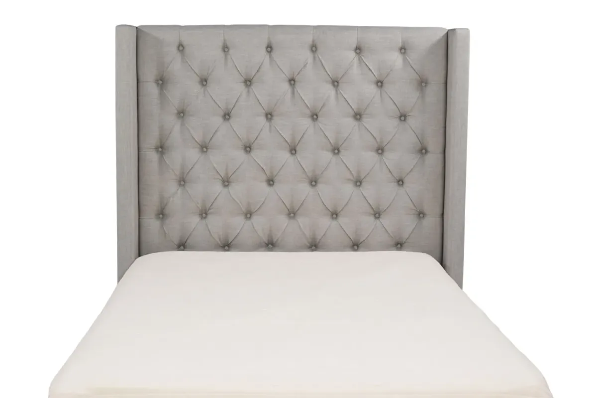 Westerly Upholstered Bed in Gray, Queen