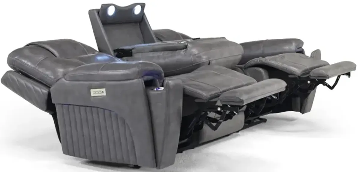 Echo 3 Power Theater Sofa in Storm