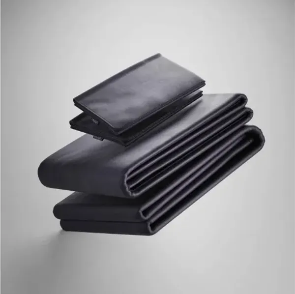 Iced Bamboo Cooling Sheets & Pillowcase Set in Charcoal, Twin XL