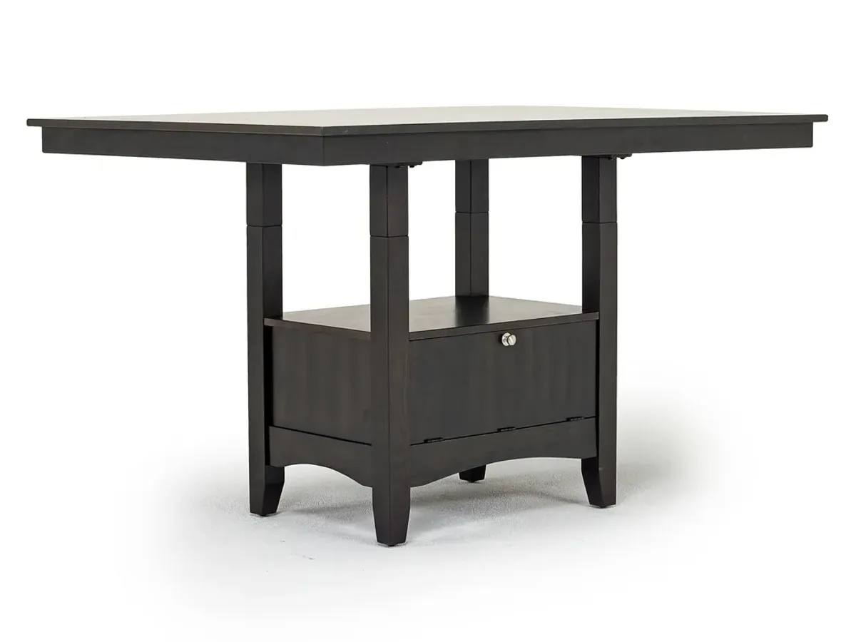 Miami Adjustable Dining Table in Brown