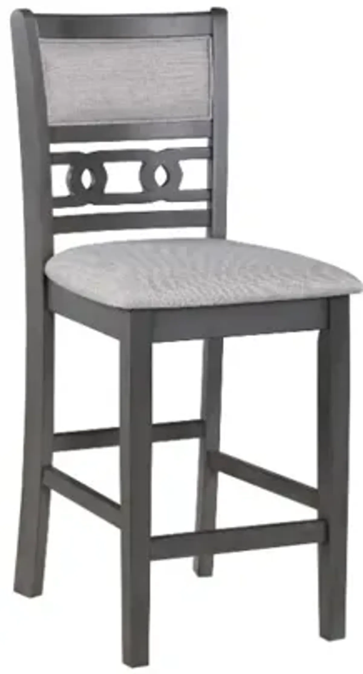 Gia Counter Height Stool in Gray, Set of 2