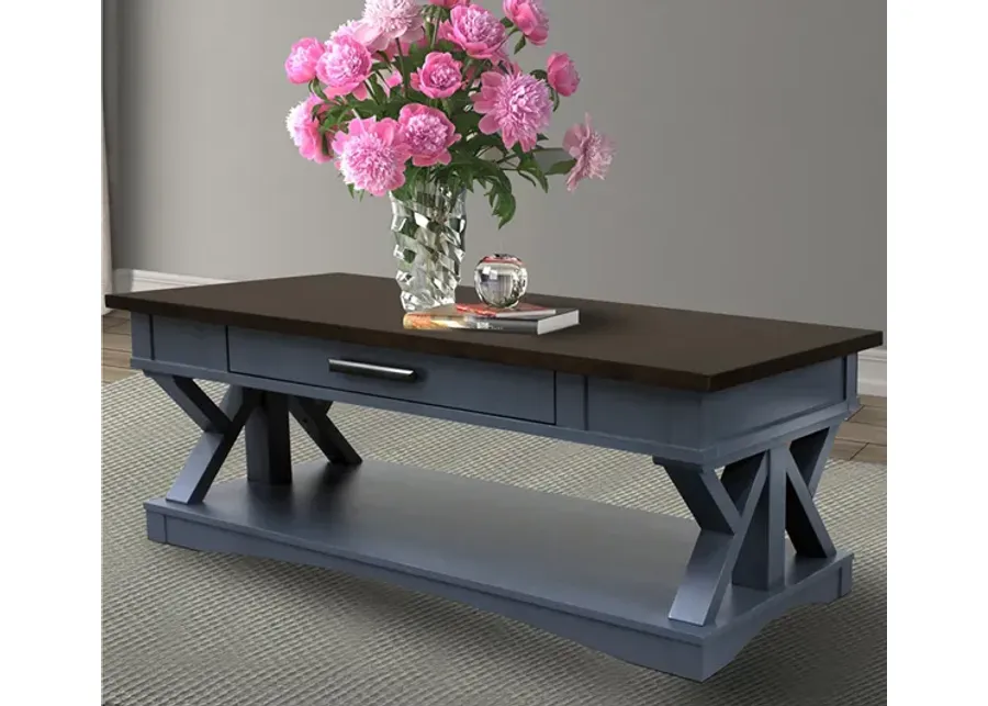 Americana Coffee Table in Blue