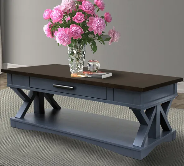 Americana Coffee Table in Blue