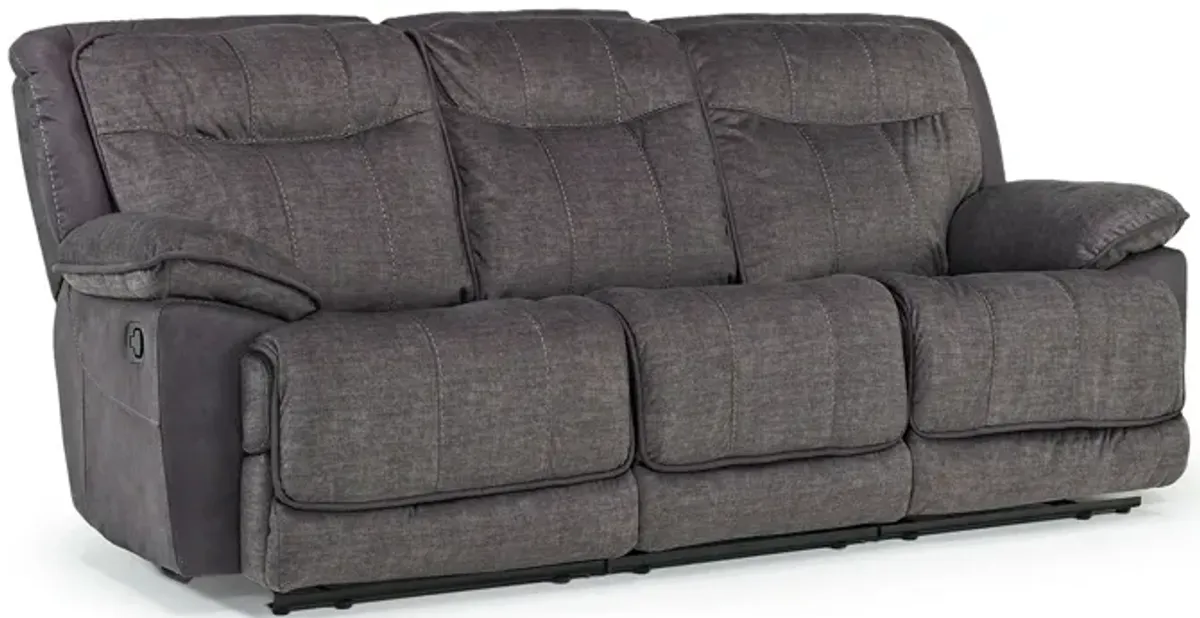 Bubba Reclining Sofa w/ Armless Recliner & Loveseat in Graphite