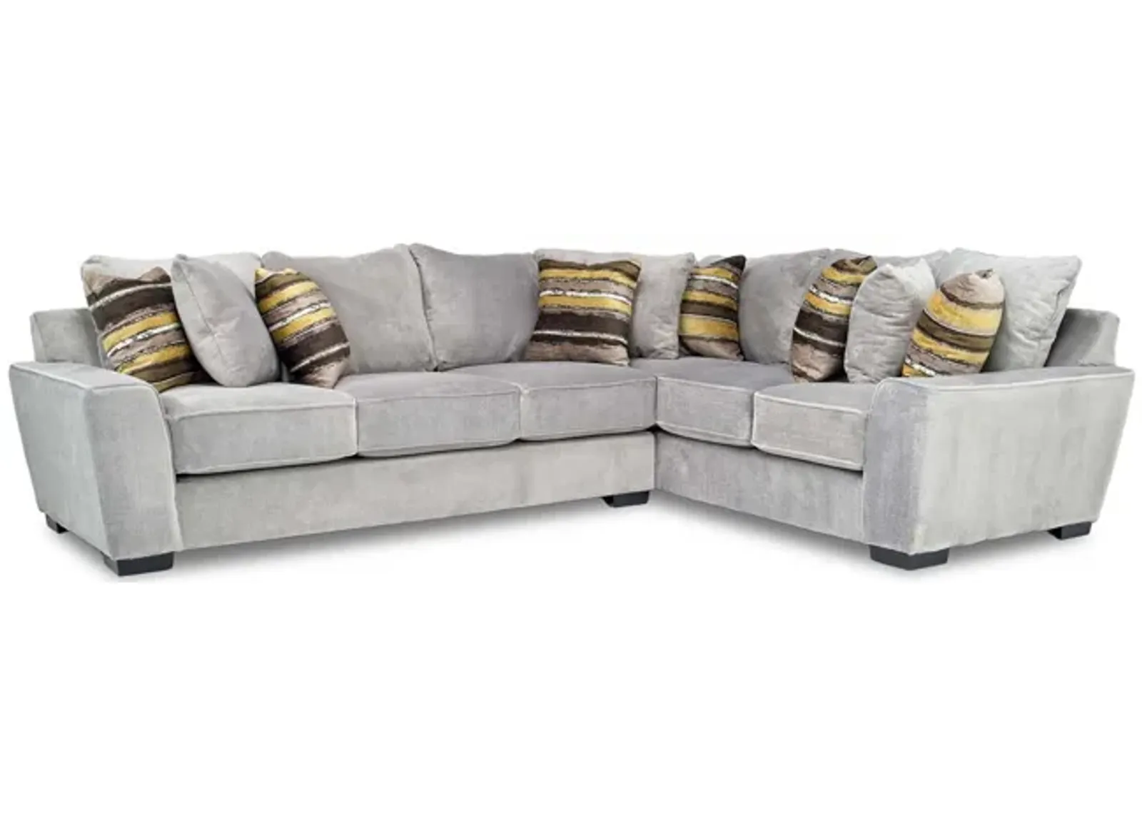 Oracle Tux Sofa Sectional in Cooper Platinum, Left Facing