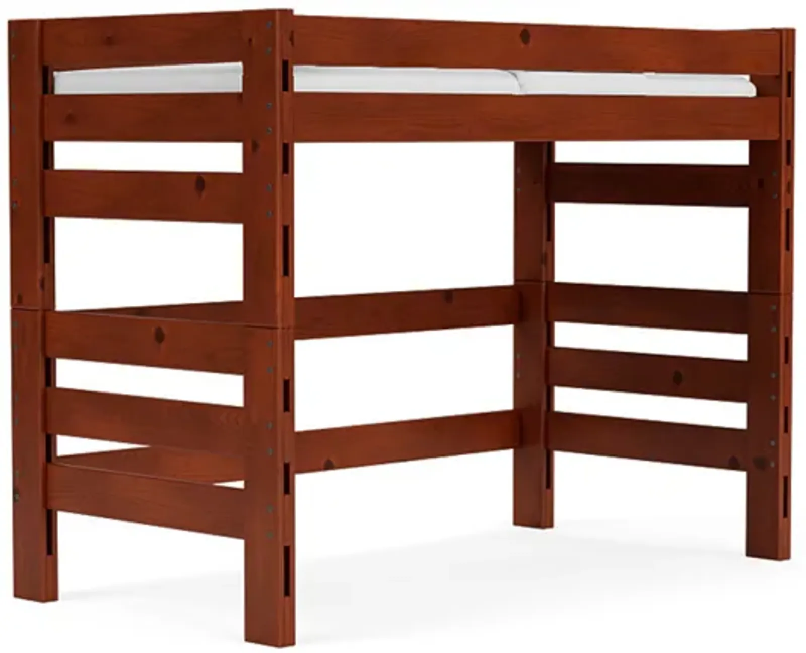 Young Pioneer Loft Bed in Cinnamon, Twin