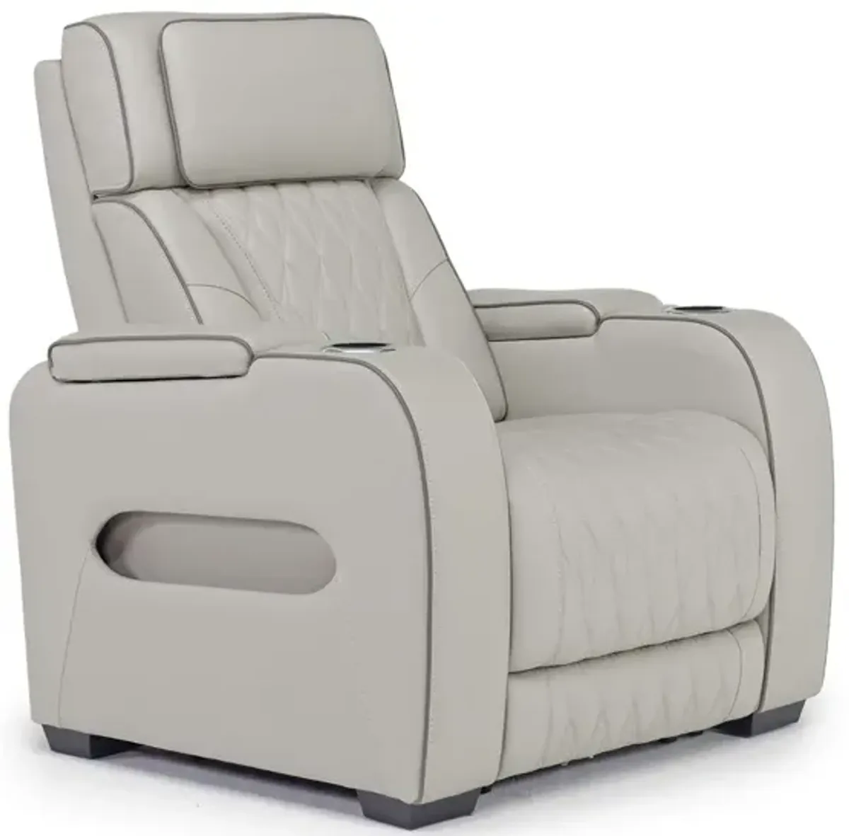 Boyington 2 Power Recliner in Gray Leather