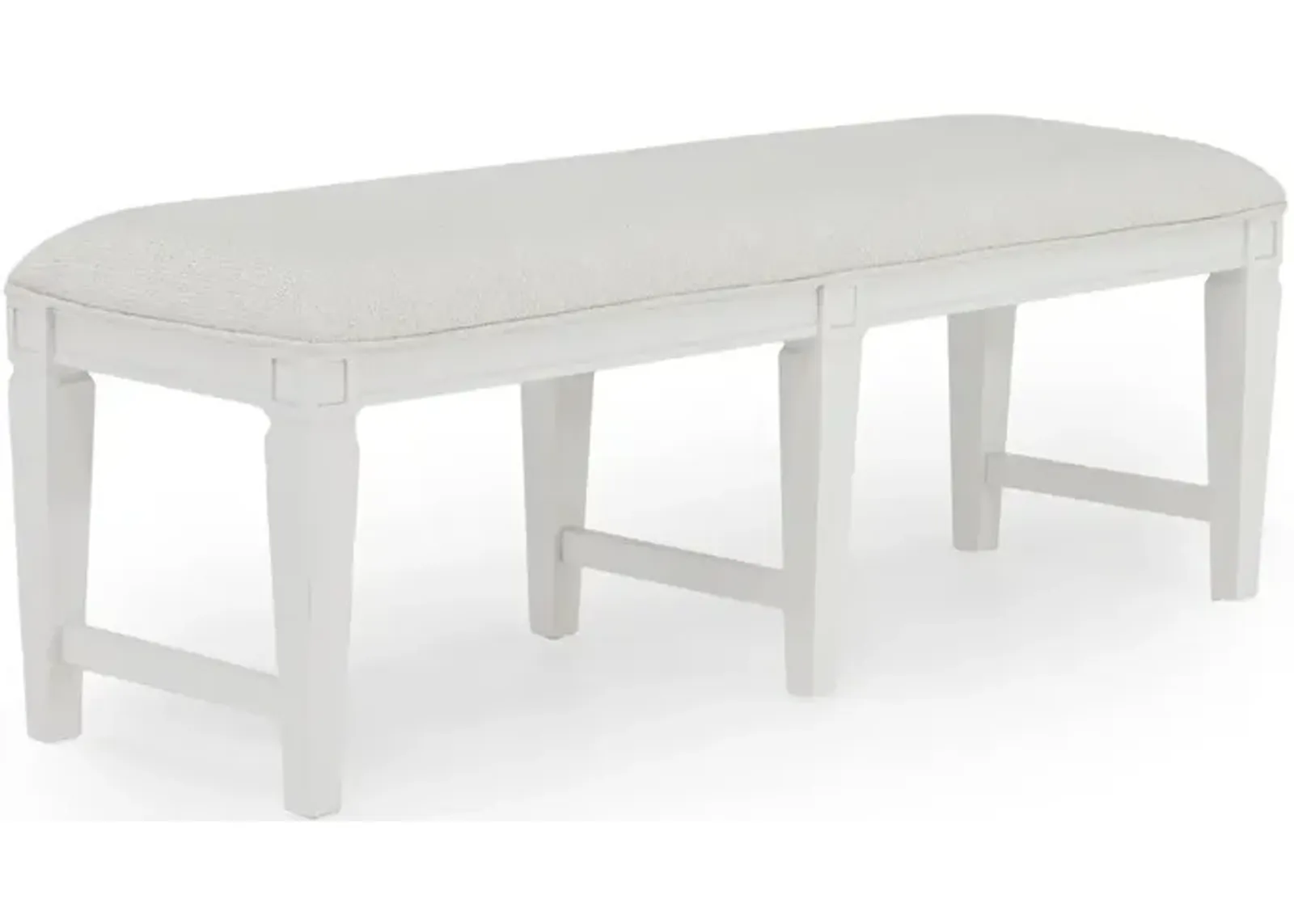 Willowbrook Dining Bench in Egg Shell White