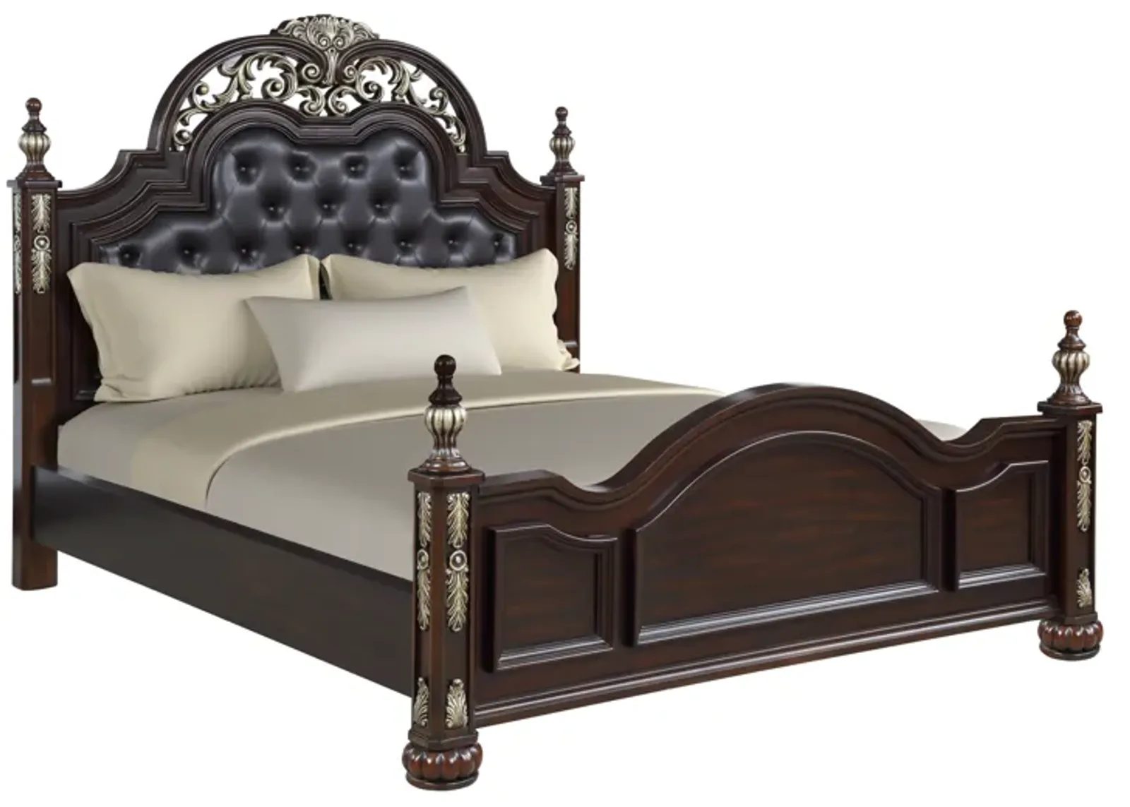 Maximus Upholstered Panel Bed in Madeira, Queen