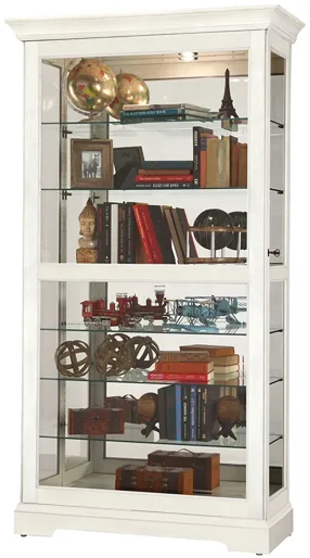 Tyler Curio Cabinet in Linen