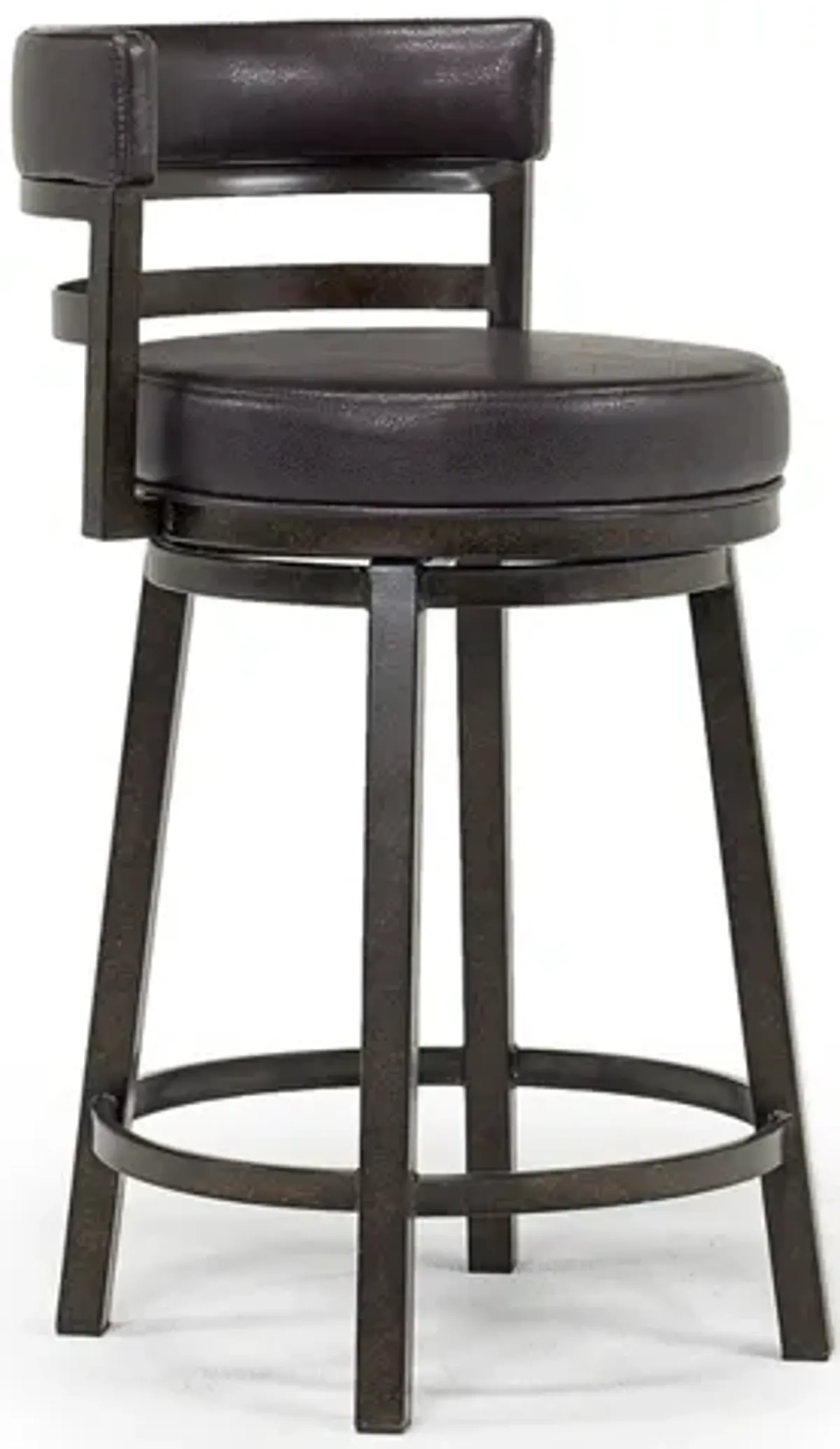 Madrid Counter Height Stool in Auburn & Brown, Swivel