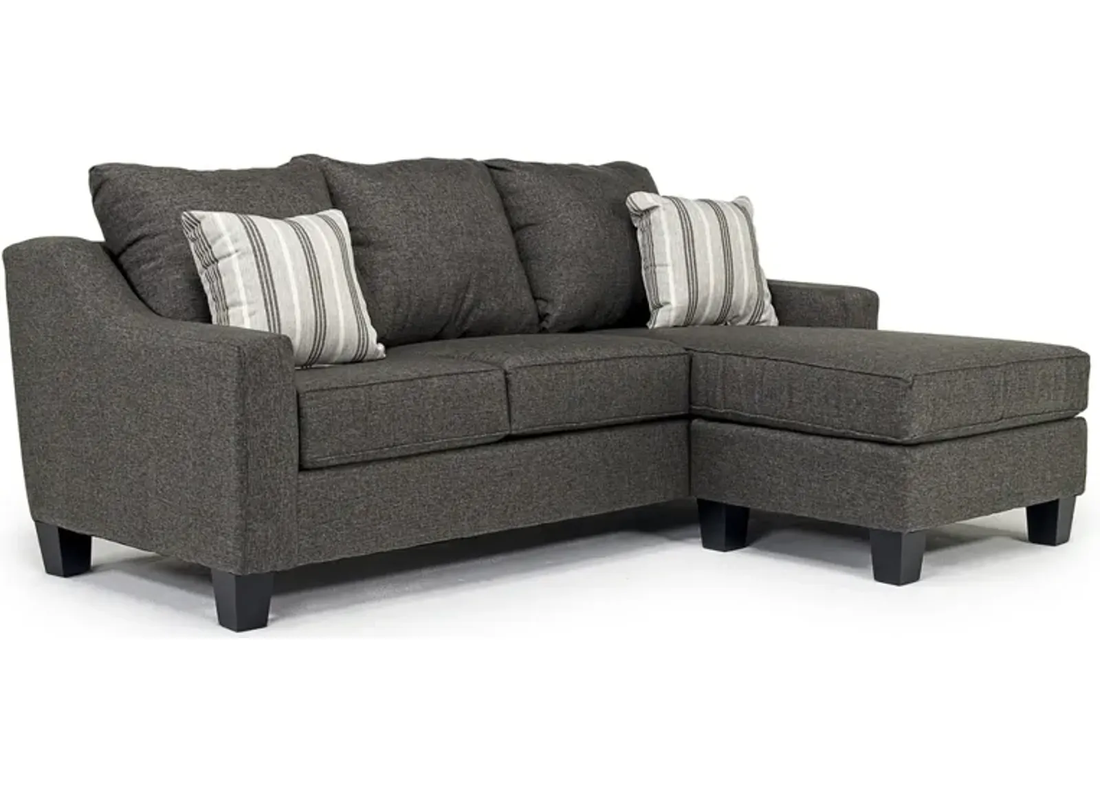 Lucy Reversible Sofa Chaise in Splash Charcoal