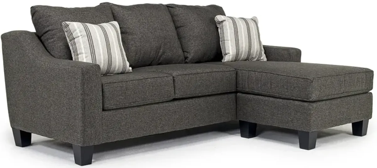 Lucy Reversible Sofa Chaise in Splash Charcoal