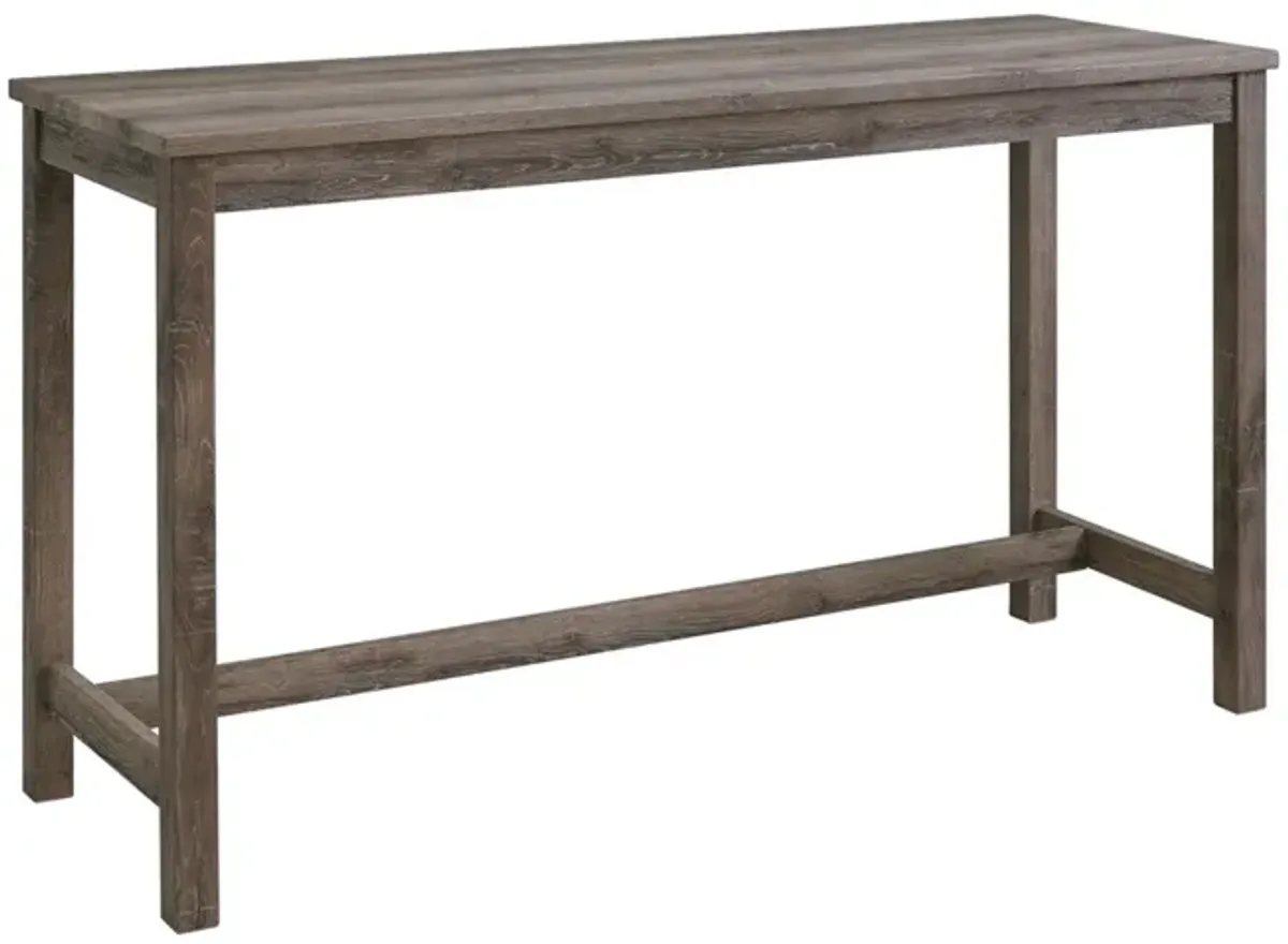 Turner Counter Height Sofa Bar Table w/ 3 Stools in Gray