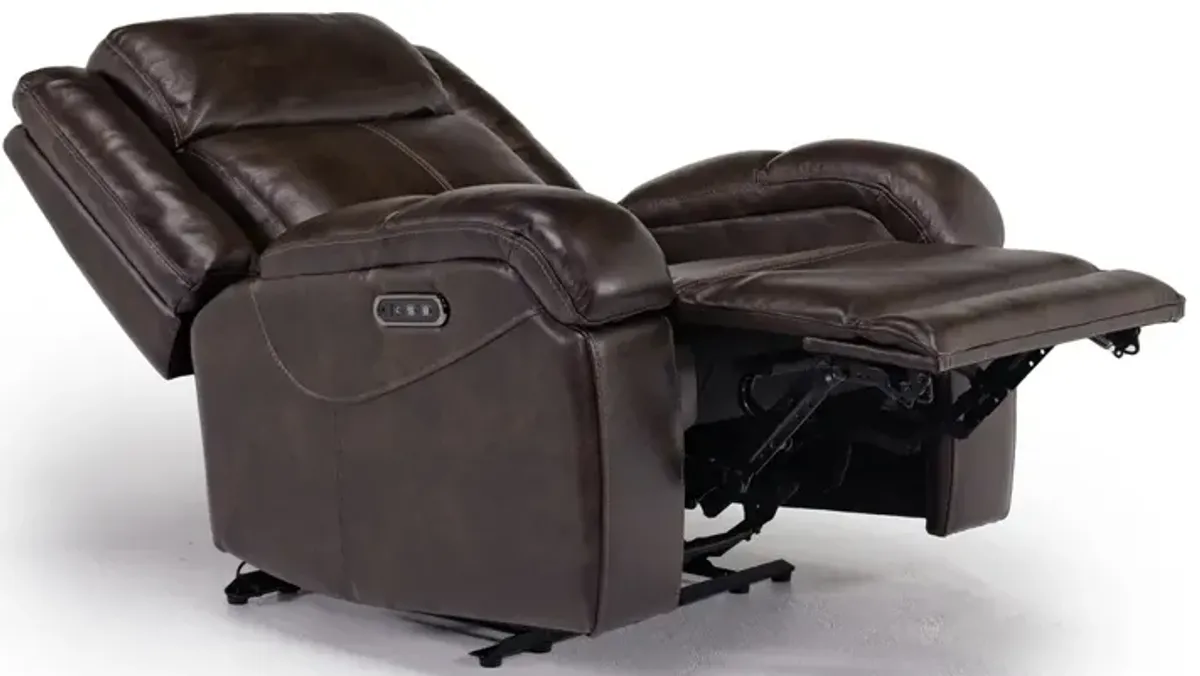 Cortez Power Recliner in Dark Brown