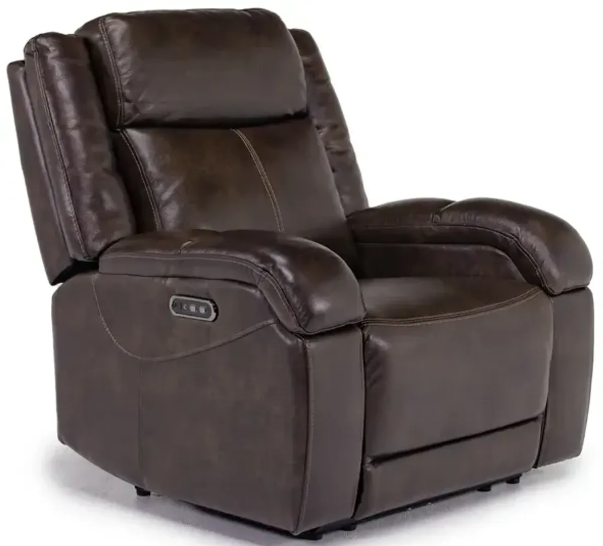 Cortez Power Recliner in Dark Brown Leather