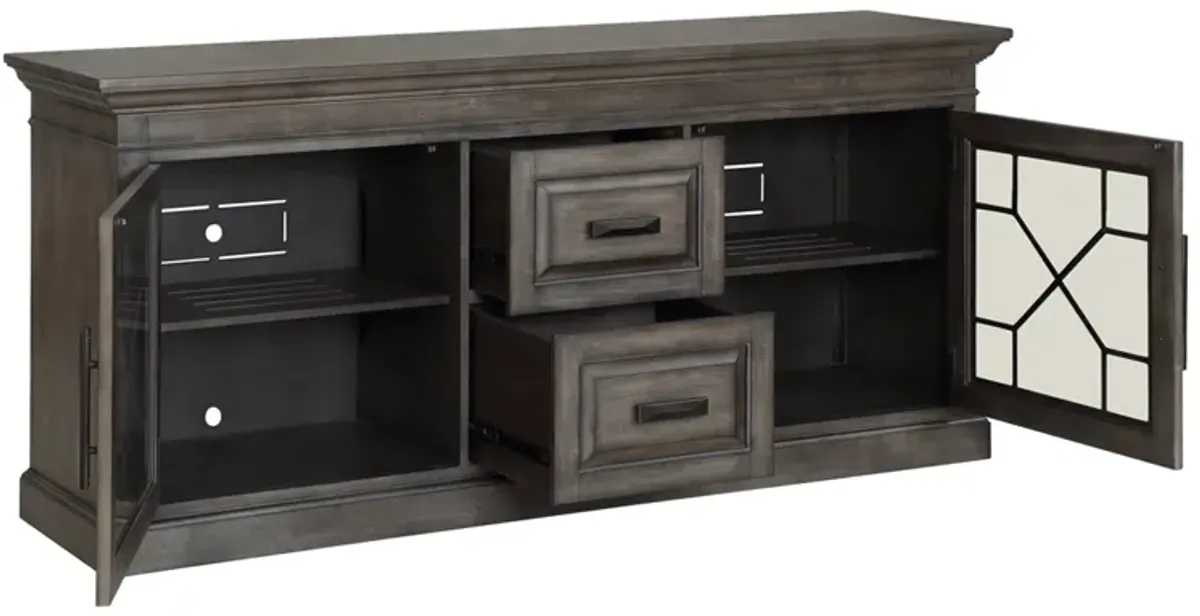 Sundance Media Console in Gray, 76 Inch