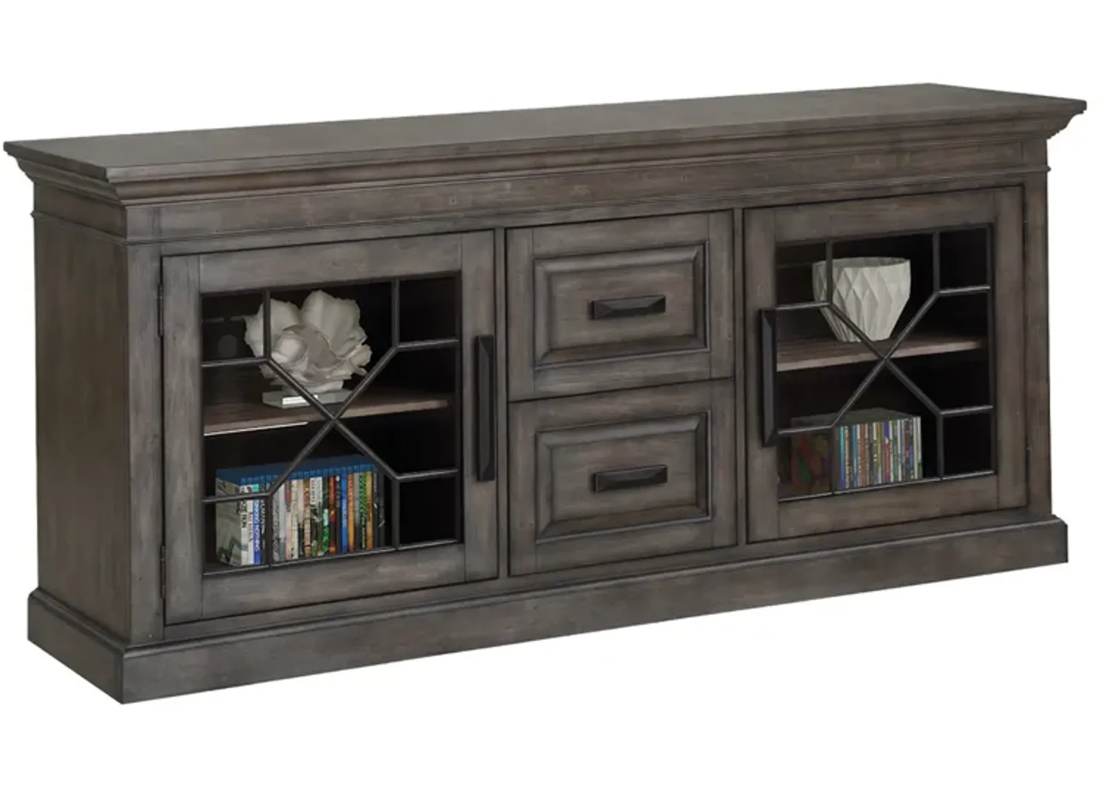 Sundance Media Console in Gray, 76 Inch