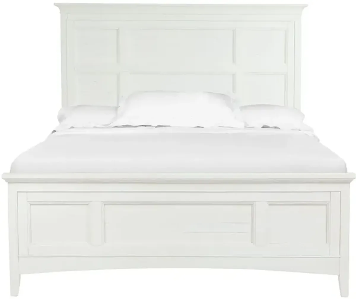 Bay Creek Panel Bed in White, CA King