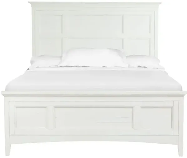 Bay Creek Panel Bed in White, CA King