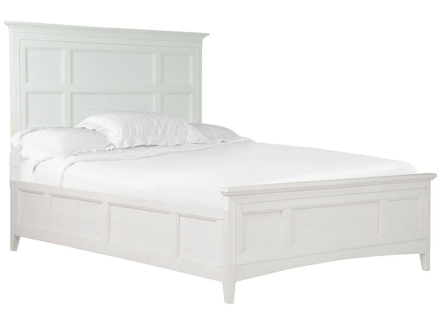 Bay Creek Panel Bed in White, CA King