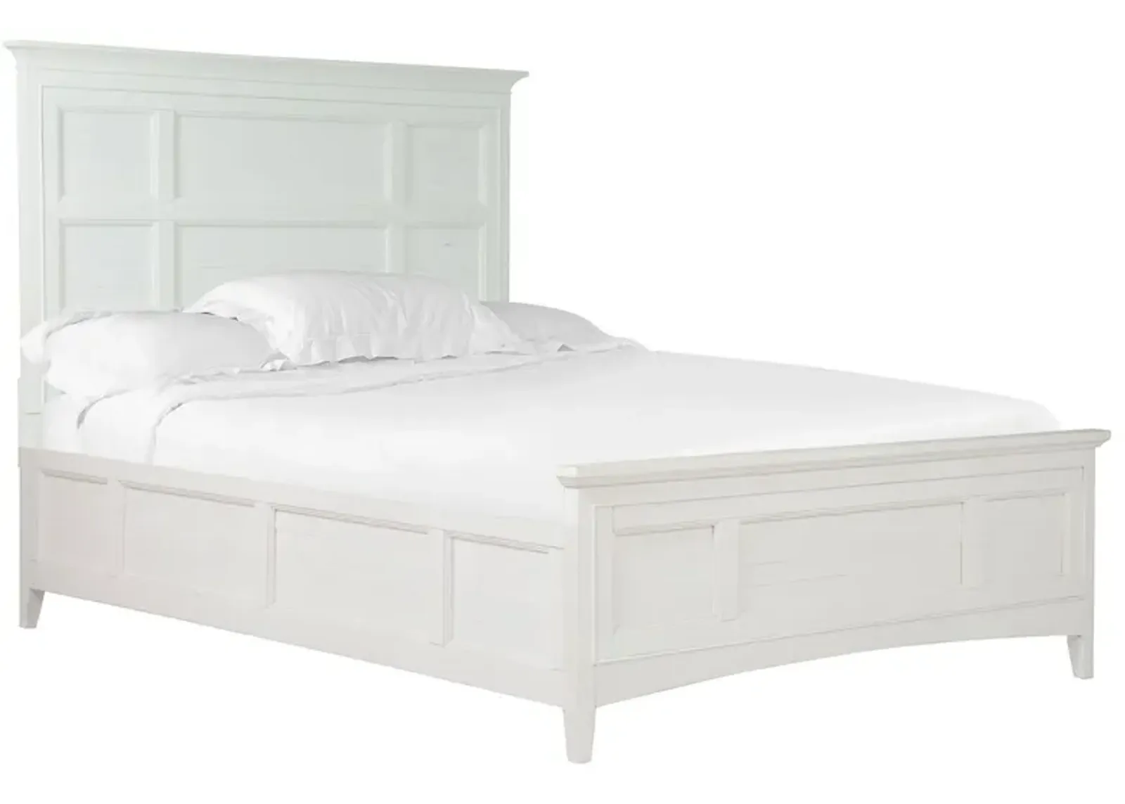 Bay Creek Panel Bed in White, CA King