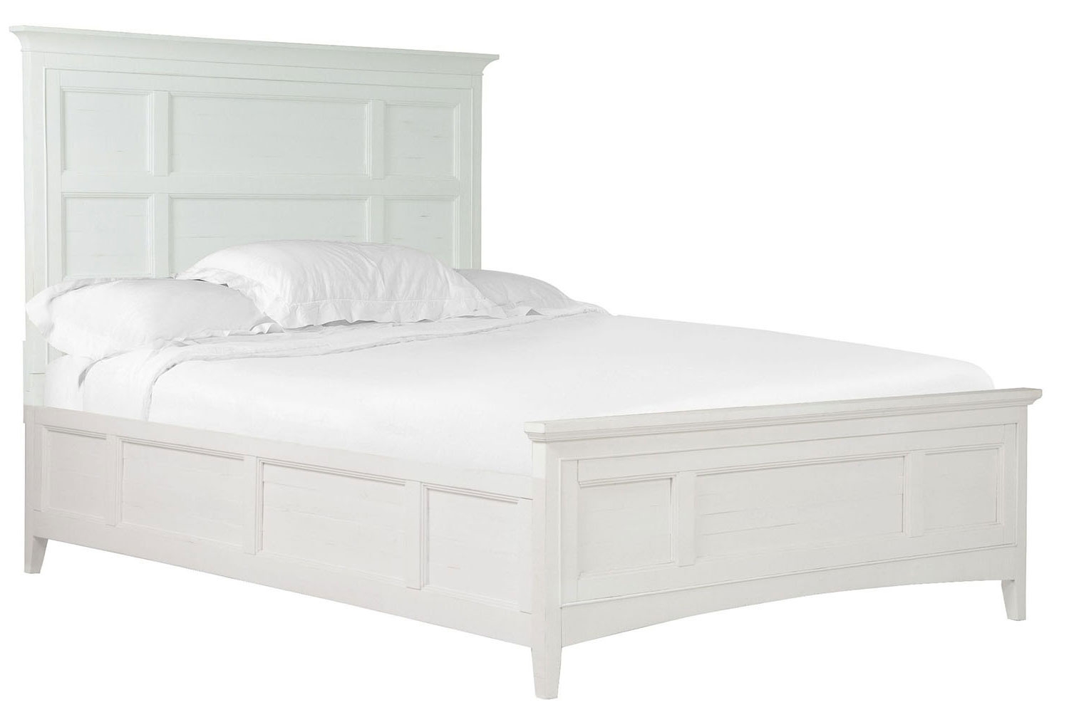 Bay Creek Panel Bed in White, CA King