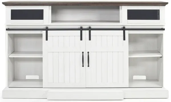 Manning Bluetooth Console in White, 68 Inch