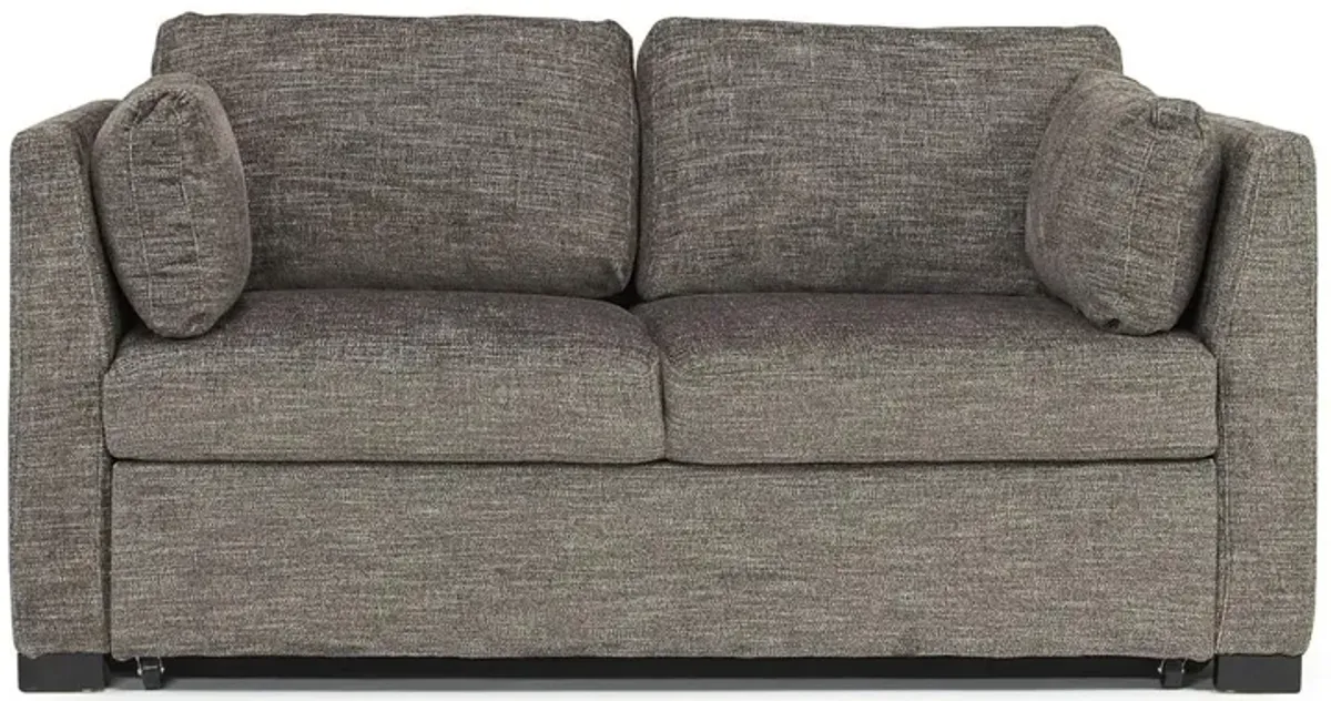 Vivian Full Sleeper Loveseat in Gray Fabric