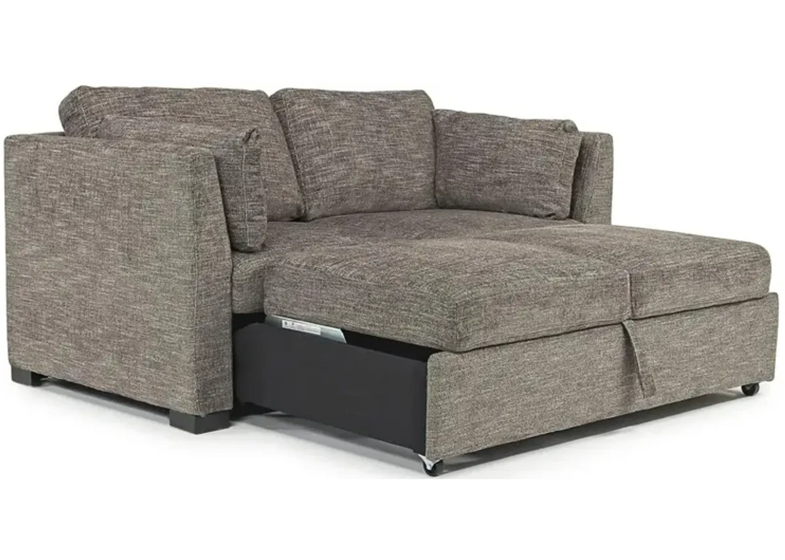 Vivian Full Sleeper Loveseat in Gray Fabric (FB)