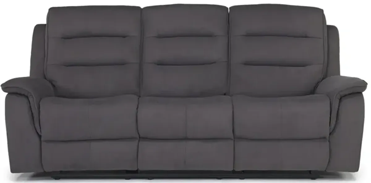 Chanell Reclining Sofa in New Nappa Gray