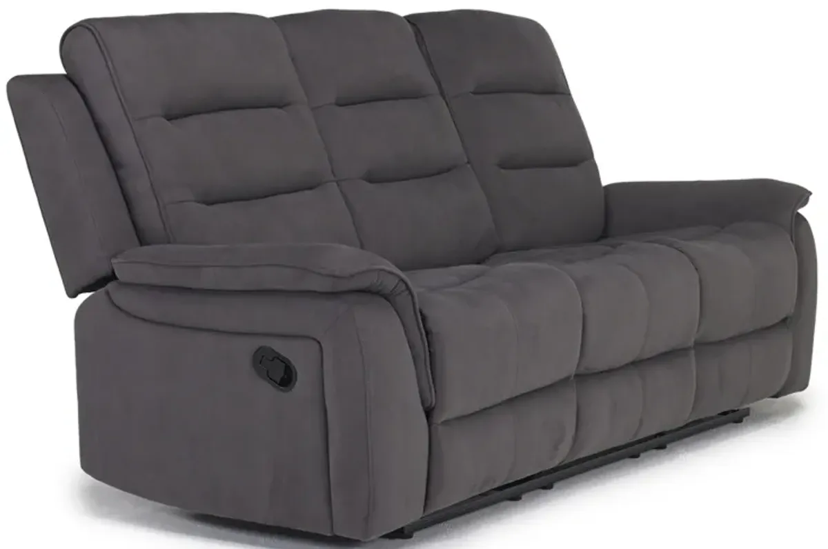 Chanell Reclining Sofa in New Nappa Gray