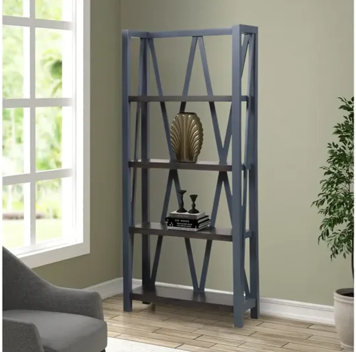 Americana Bookcase in Blue