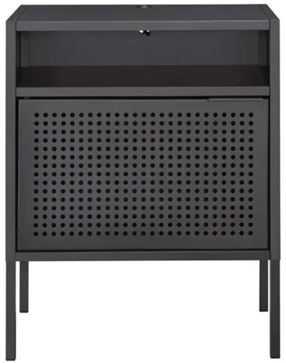 Gemma USB Nightstand in Gray