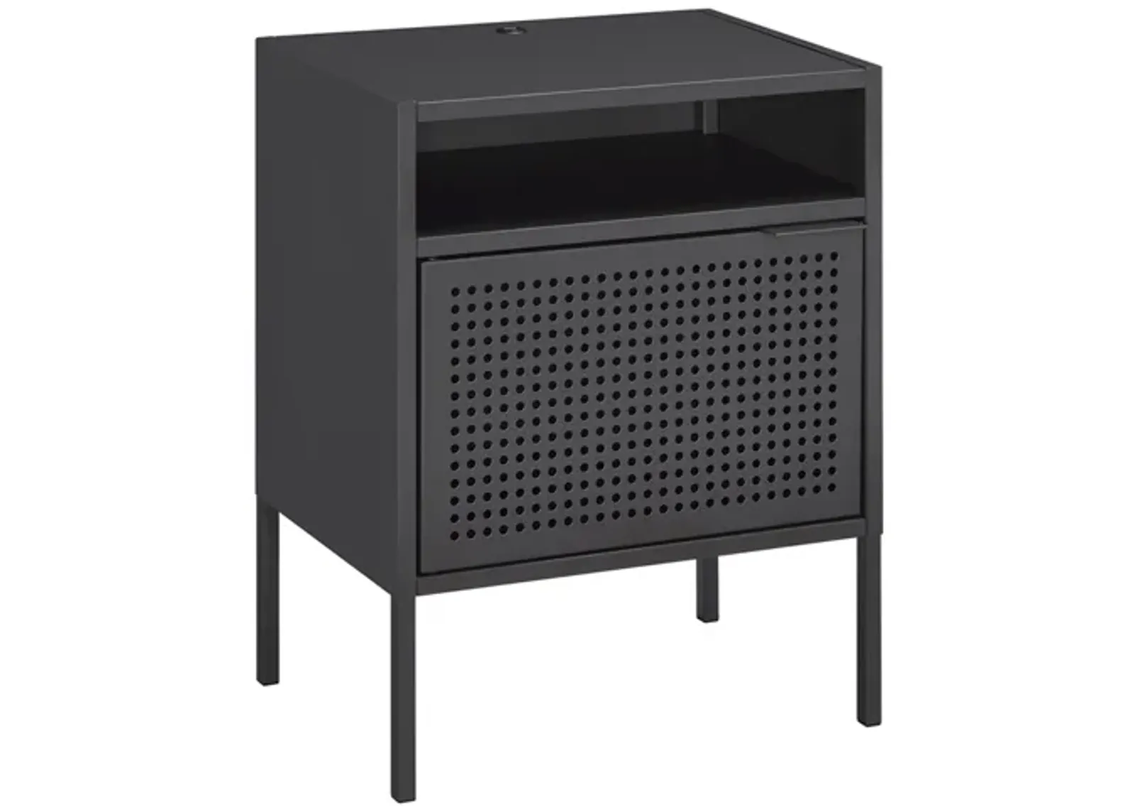 Gemma USB Nightstand in Gray