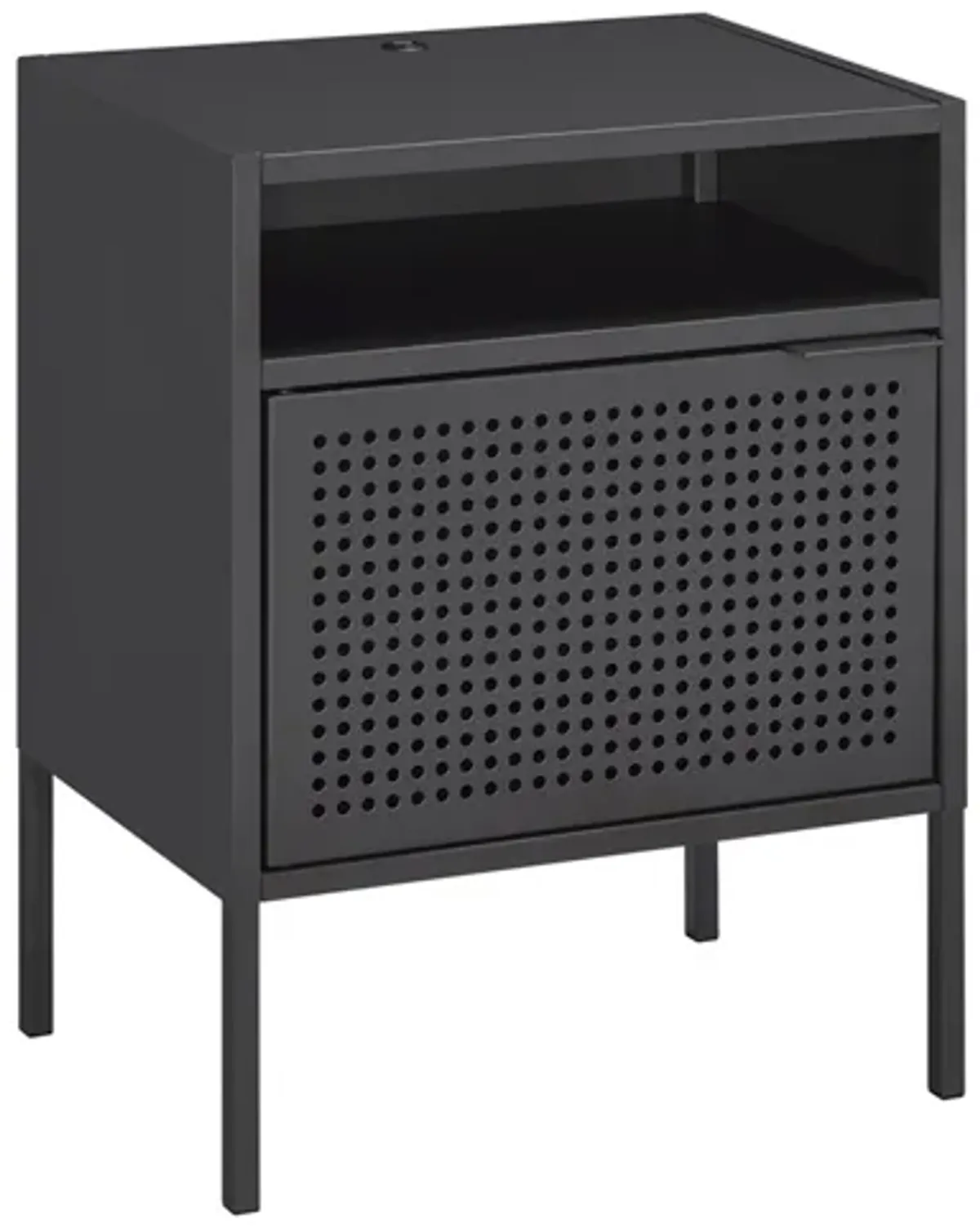 Gemma USB Nightstand in Gray