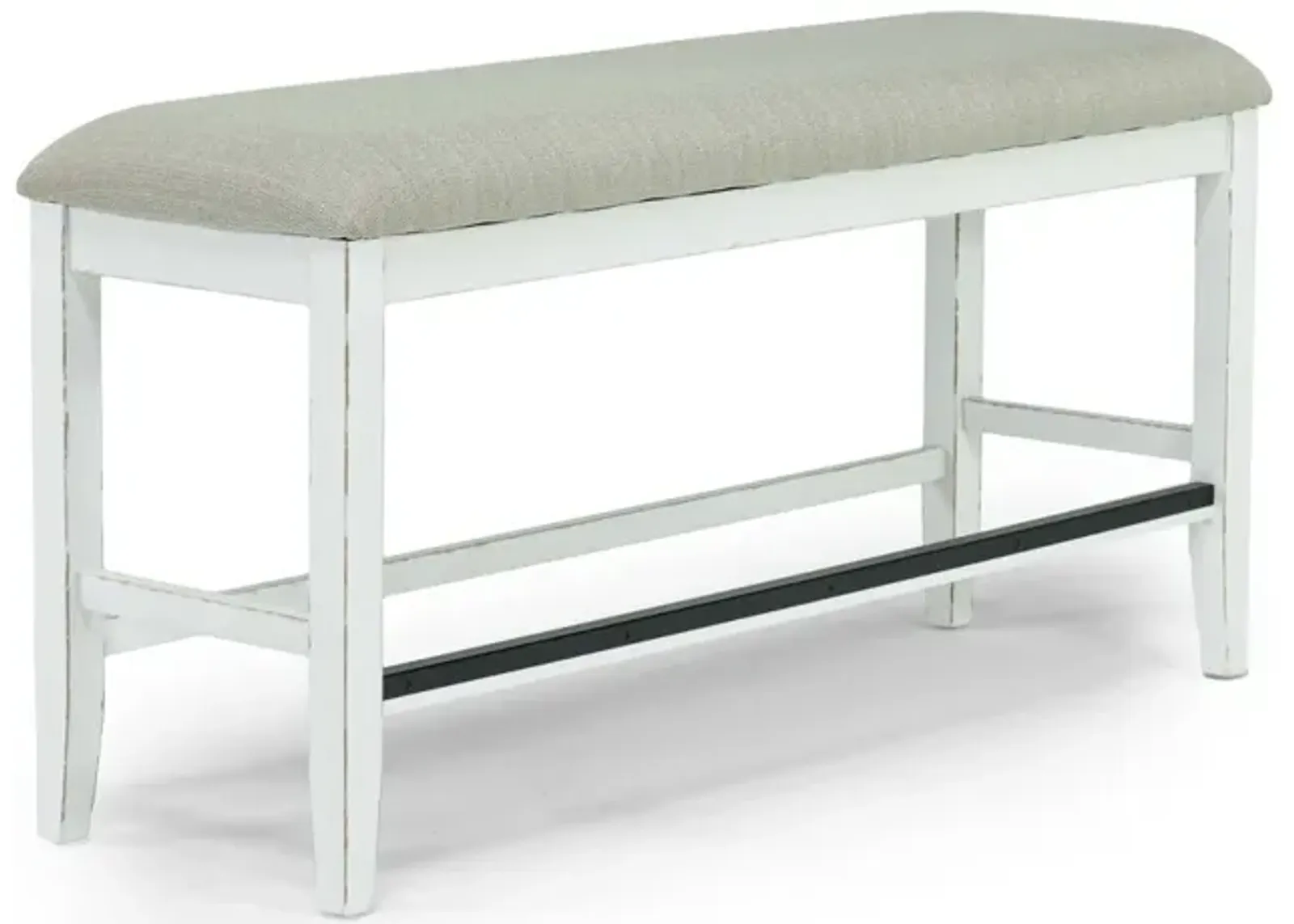 Bellevue Counter Bench in Antique White